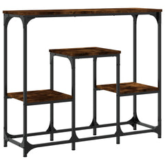 vidaXL Console Table Smoked Oak 89.5x28x76 cm Engineered Wood 2