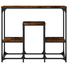 vidaXL Console Table Smoked Oak 89.5x28x76 cm Engineered Wood 4