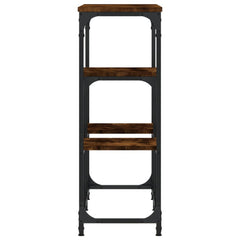 vidaXL Console Table Smoked Oak 89.5x28x76 cm Engineered Wood 5