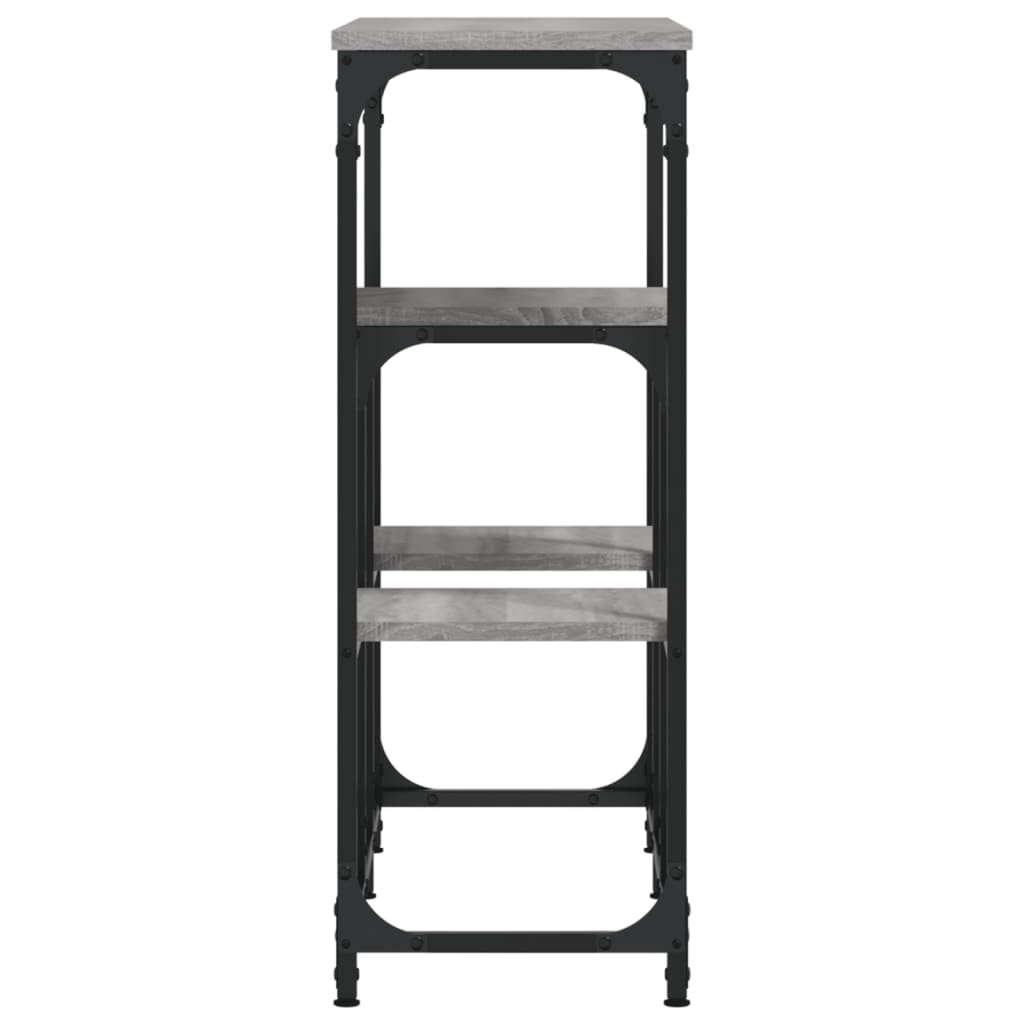 vidaXL Console Table Grey Sonoma 89.5x28x76 cm Engineered Wood 5