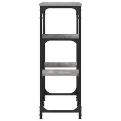 vidaXL Console Table Grey Sonoma 89.5x28x76 cm Engineered Wood 5