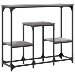 vidaXL Console Table Grey Sonoma 89.5x28x76 cm Engineered Wood 6