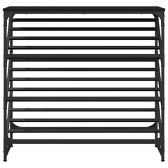 vidaXL Shoe Rack Black 90x30x85 cm Engineered Wood 4