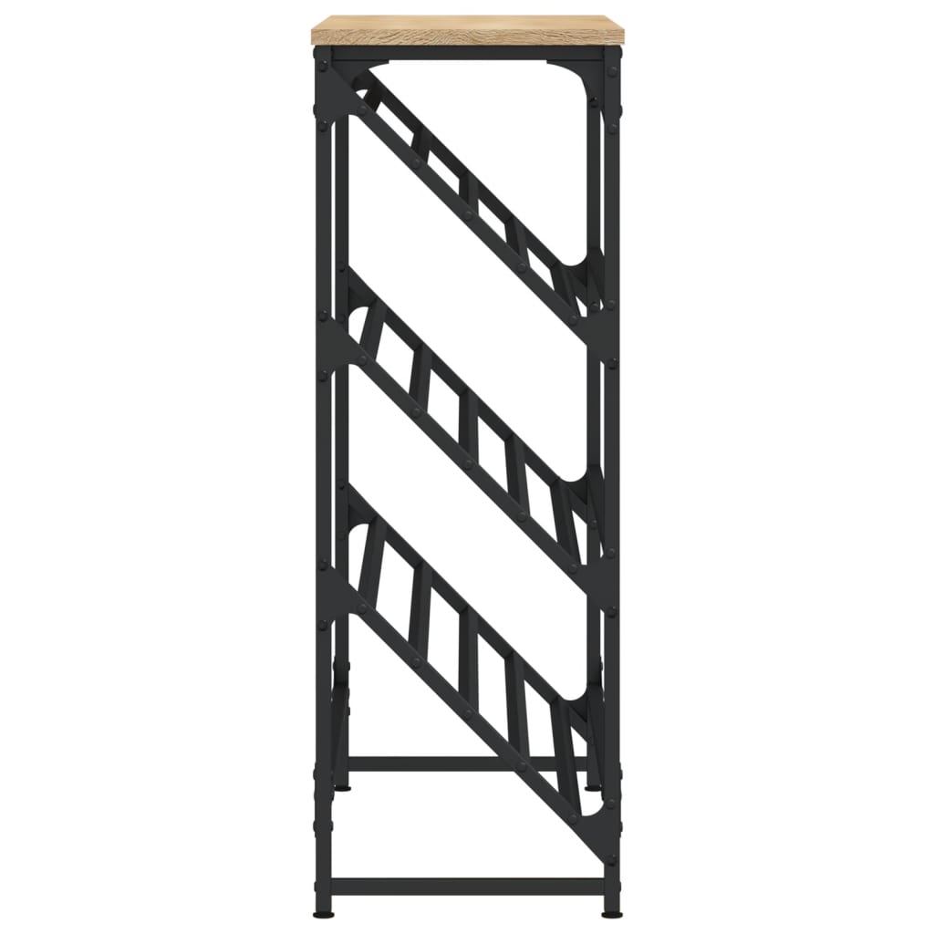 vidaXL Shoe Rack Sonoma Oak 90x30x85 cm Engineered Wood 5