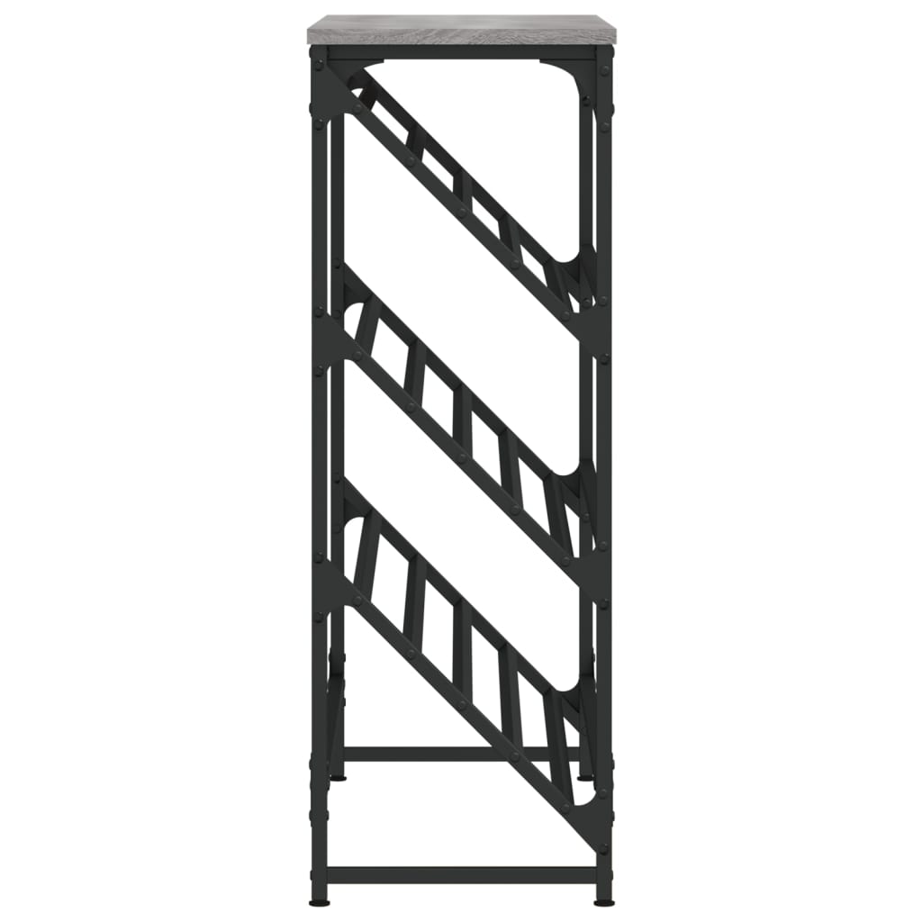 vidaXL Shoe Rack Grey Sonoma 90x30x85 cm Engineered Wood 5