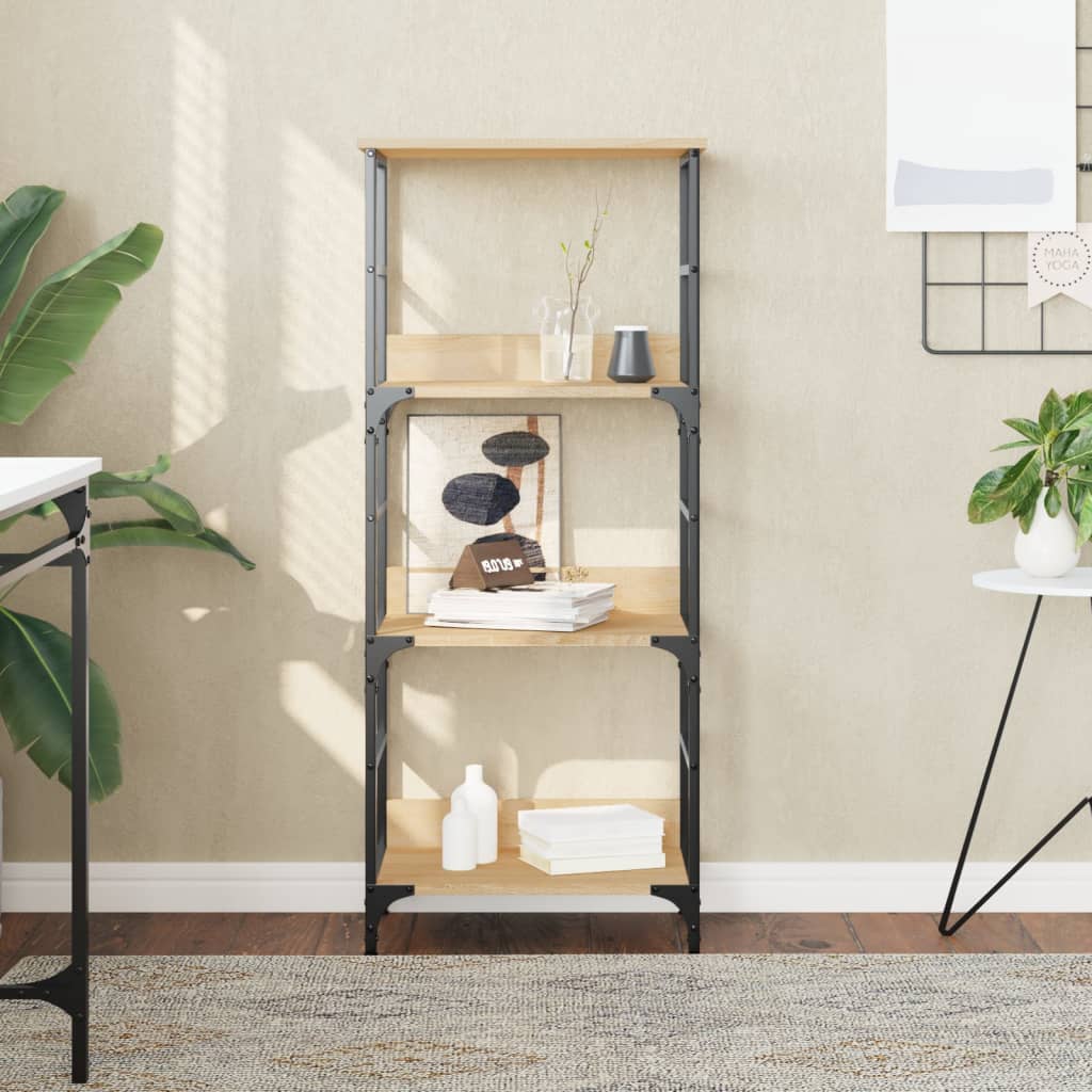 Bookshelf 50x33x117.5 cm Engineered Wood Sonoma oak