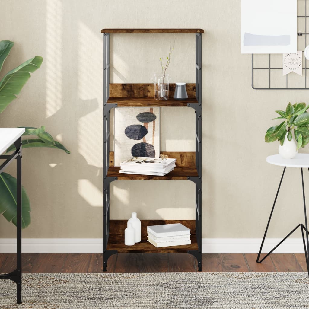 Bookshelf 50x33x117.5 cm Engineered Wood Smoked oak