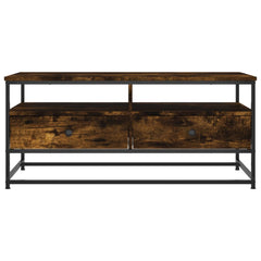 vidaXL Coffee Table Smoked Oak 100 x 51 x 45 cm 4