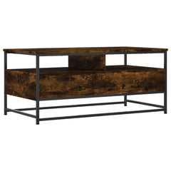 vidaXL Coffee Table Smoked Oak 100 x 51 x 45 cm 5