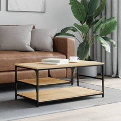 Coffee Table 90x49x40 cm Engineered Wood Sonoma oak