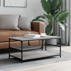 Coffee Table 90x49x40 cm Engineered Wood Grey sonoma