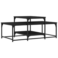 vidaXL Coffee Table Black 102x60x45 cm Engineered Wood 2