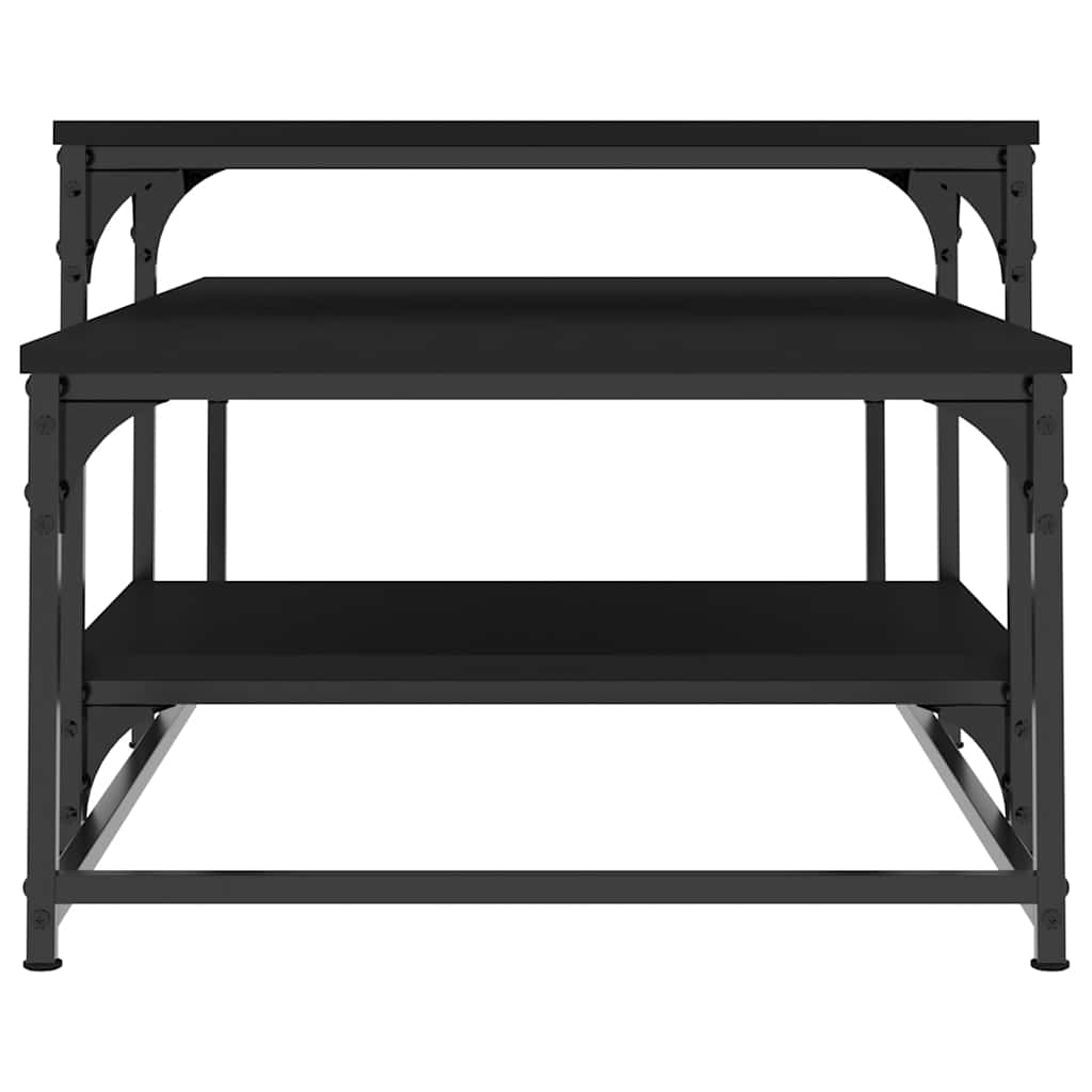 vidaXL Coffee Table Black 102x60x45 cm Engineered Wood 5
