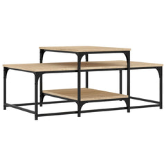 vidaXL Coffee Table Sonoma Oak 102x60x45 cm Engineered Wood 2