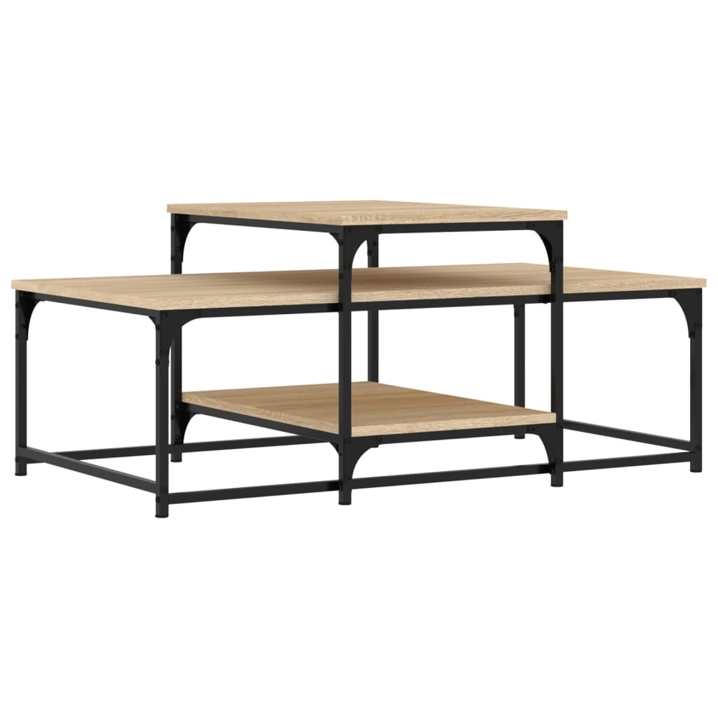 vidaXL Coffee Table Sonoma Oak 102x60x45 cm Engineered Wood 6