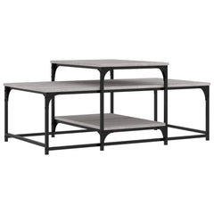 vidaXL Coffee Table Grey Sonoma 102x60x45 cm Engineered Wood 2