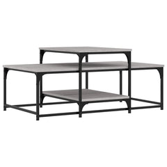 vidaXL Coffee Table Grey Sonoma 102x60x45 cm Engineered Wood 6