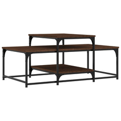 vidaXL Coffee Table Brown Oak 102x60x45 cm Engineered Wood 2