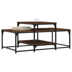 vidaXL Coffee Table Brown Oak 102x60x45 cm Engineered Wood 3