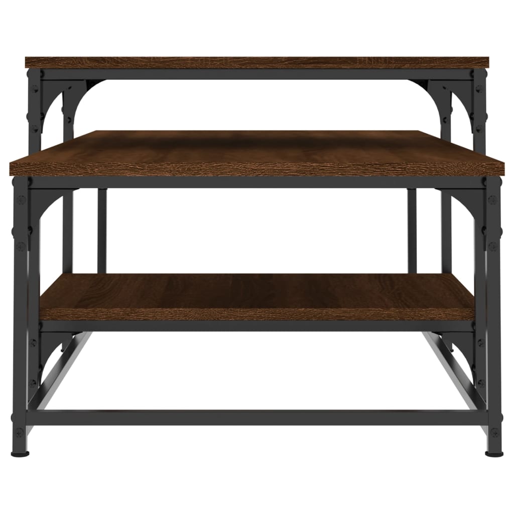 vidaXL Coffee Table Brown Oak 102x60x45 cm Engineered Wood 5