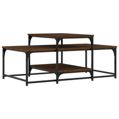 vidaXL Coffee Table Brown Oak 102x60x45 cm Engineered Wood 6