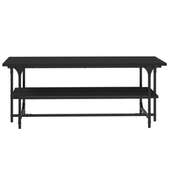 vidaXL Coffee Table Black 100x50x40 cm Engineered Wood 4