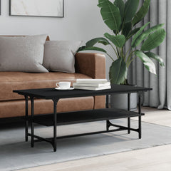vidaXL Coffee Table Black 100x50x40 cm Engineered Wood 1