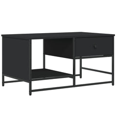 vidaXL Coffee Table Black 85.5x51x45 cm Engineered Wood 2