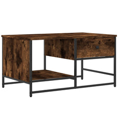 vidaXL Coffee Table Smoked Oak 85.5x51x45 cm Engineered Wood 2