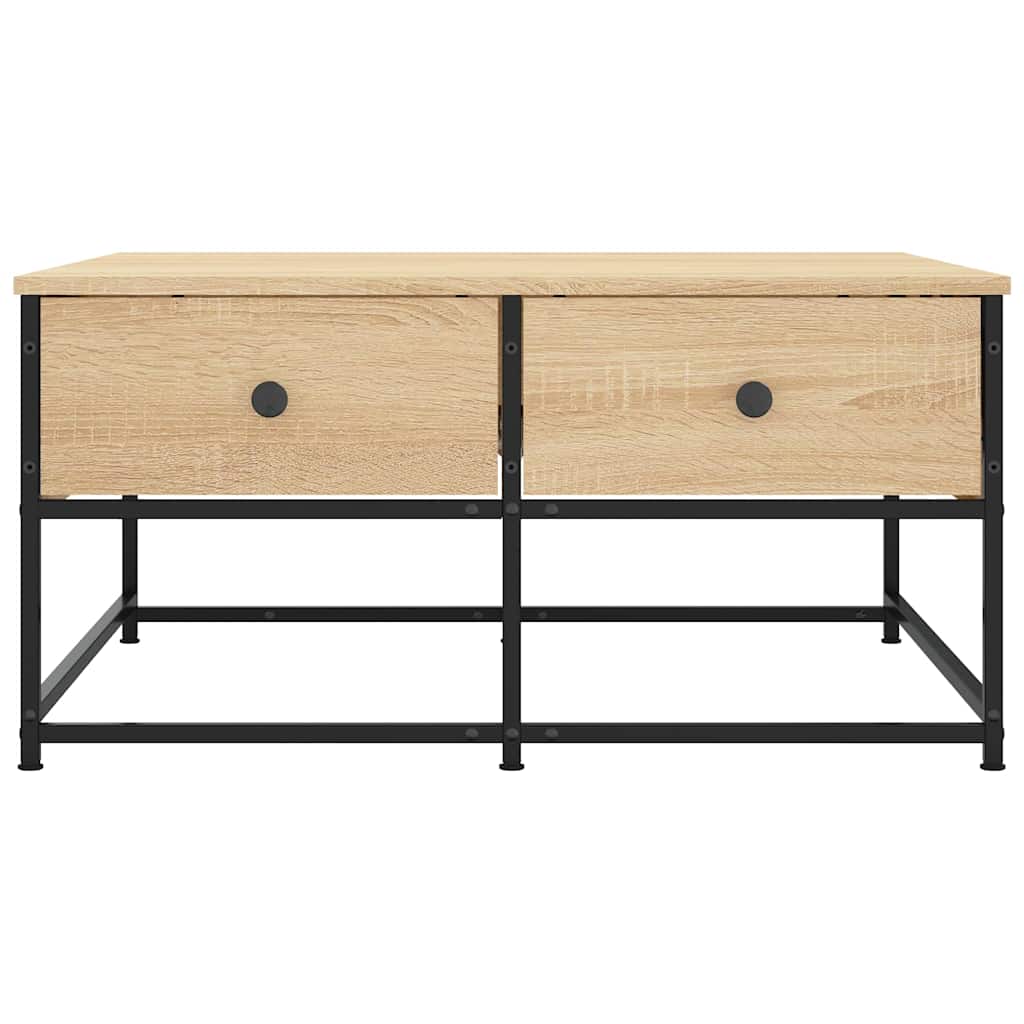 vidaXL Coffee Table Sonoma Oak 80x80x40 cm Engineered Wood 5