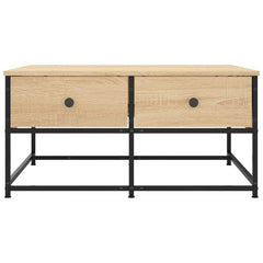 vidaXL Coffee Table Sonoma Oak 80x80x40 cm Engineered Wood 5