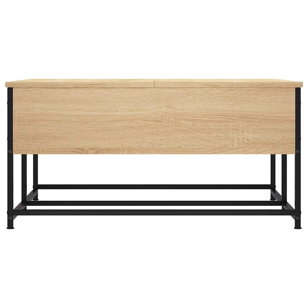 vidaXL Coffee Table Sonoma Oak 80x80x40 cm Engineered Wood 6