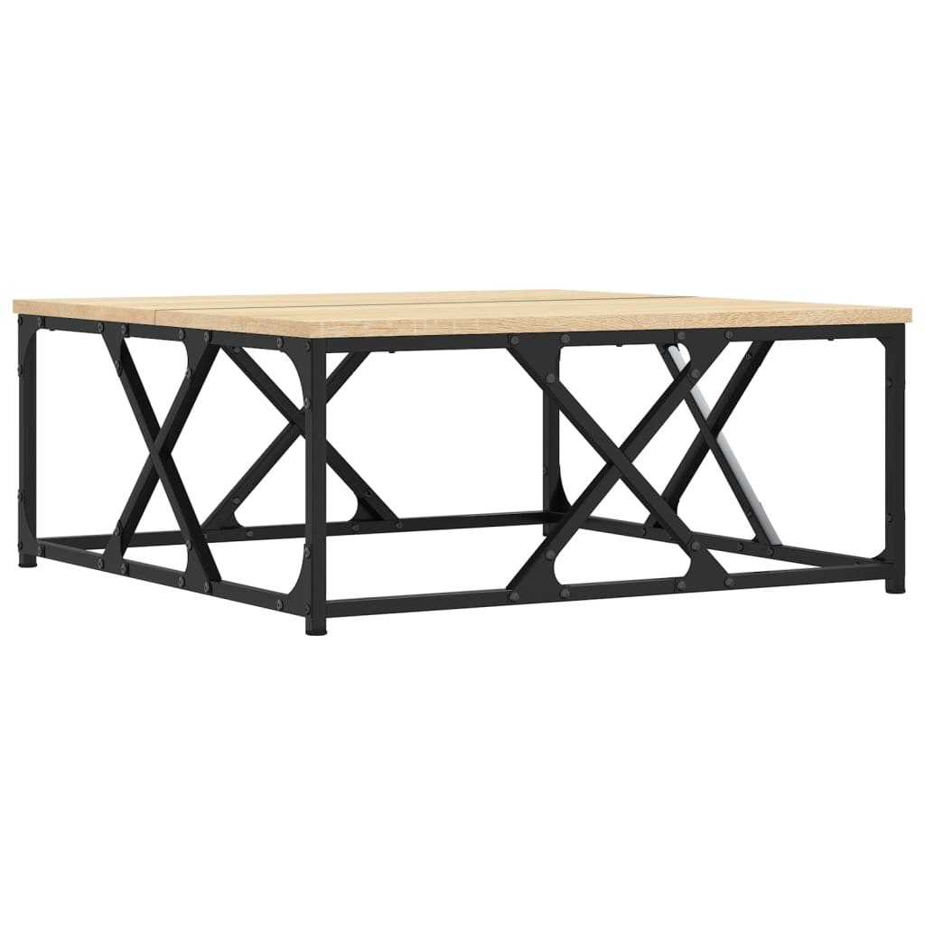 vidaXL Coffee Table Sonoma Oak 70x70x30 cm Engineered Wood 2