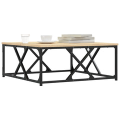 vidaXL Coffee Table Sonoma Oak 70x70x30 cm Engineered Wood 3