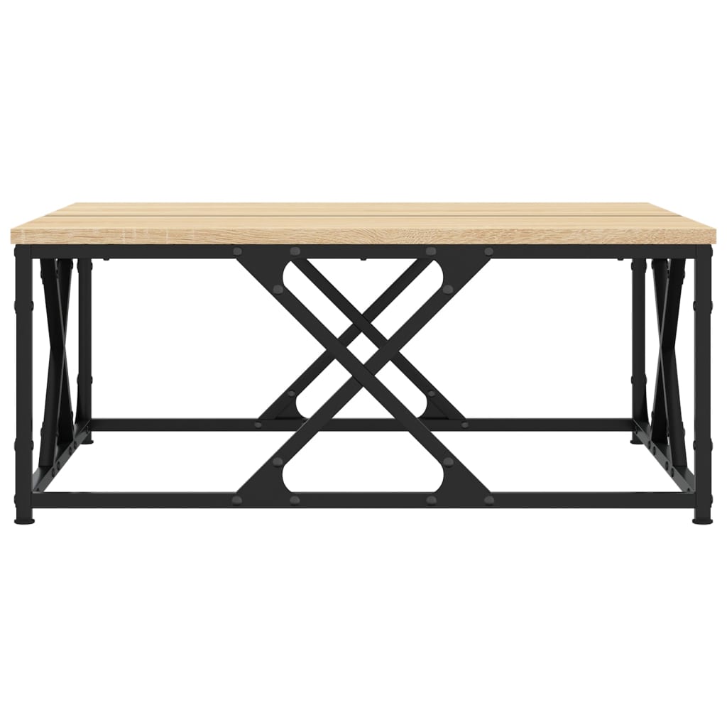 vidaXL Coffee Table Sonoma Oak 70x70x30 cm Engineered Wood 5