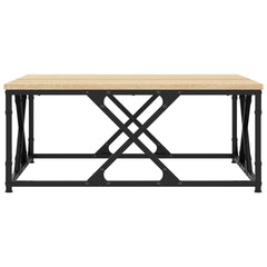 vidaXL Coffee Table Sonoma Oak 70x70x30 cm Engineered Wood 5