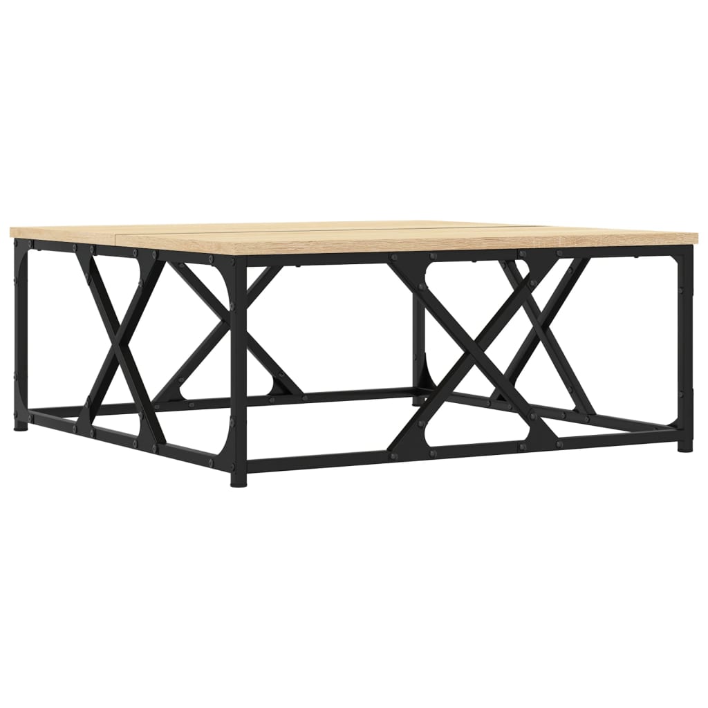 vidaXL Coffee Table Sonoma Oak 70x70x30 cm Engineered Wood 6