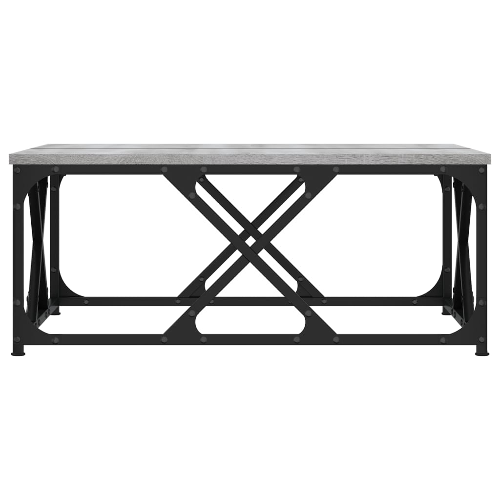vidaXL Coffee Table Grey Sonoma 70x70x30 cm Engineered Wood 4