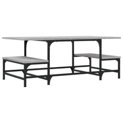vidaXL Coffee Table Grey Sonoma 100x50.5x40 cm Engineered Wood 2