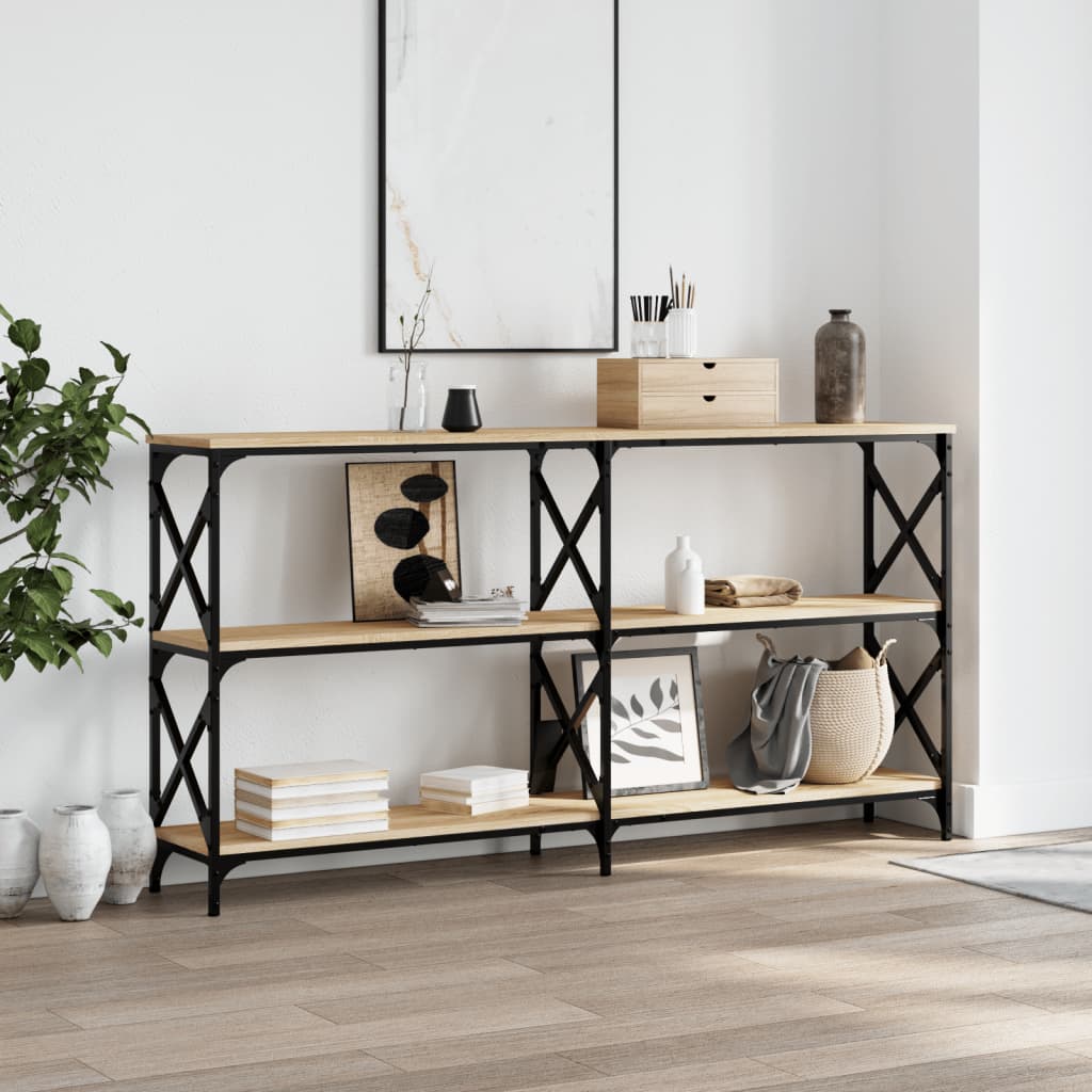 vidaXL Console Table 200x28x80.5 cm Engineered Wood