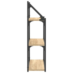 vidaXL 3-Tier Wall Shelf Sonoma Oak 60x21x78.5 cm Engineered Wood 5