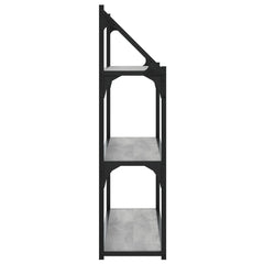 vidaXL 3-Tier Wall Shelf Grey Sonoma 80x21x78.5 cm Engineered Wood 5