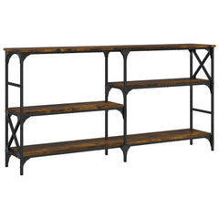 vidaXL Console Table Smoked Oak 150x29x76.5 cm Engineered Wood 2