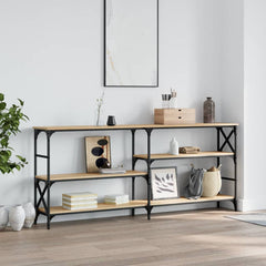 vidaXL Console Table Sonoma Oak 180x29x76.5 cm Engineered Wood 1