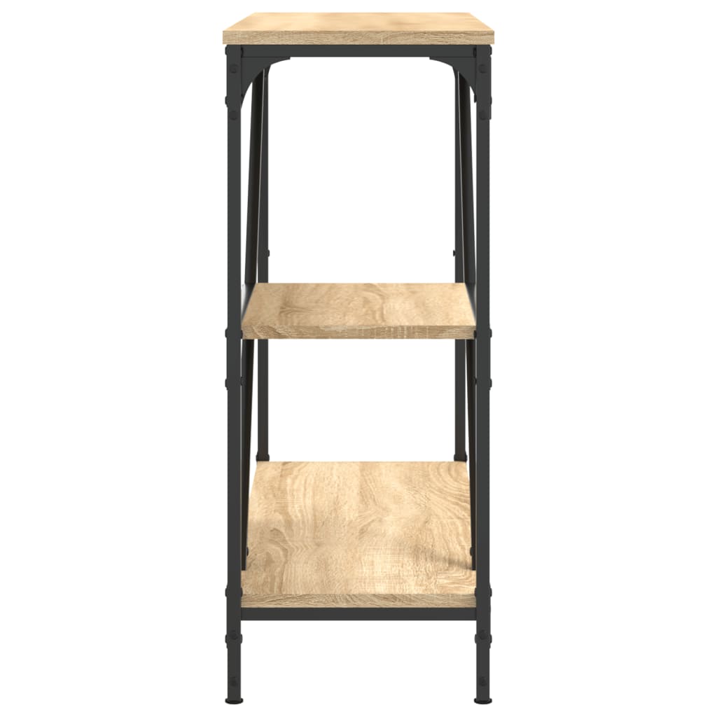 vidaXL Console Table Sonoma Oak 88.5x30x75 cm Engineered Wood 5