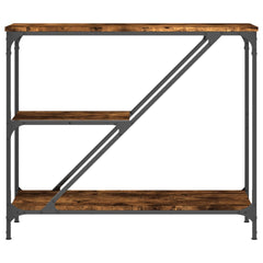 vidaXL Console Table Smoked Oak 88.5x30x75 cm Engineered Wood 4