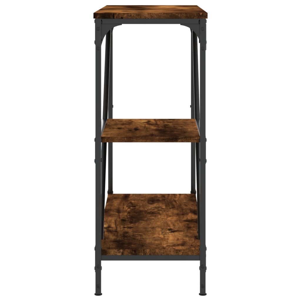 vidaXL Console Table Smoked Oak 88.5x30x75 cm Engineered Wood 5