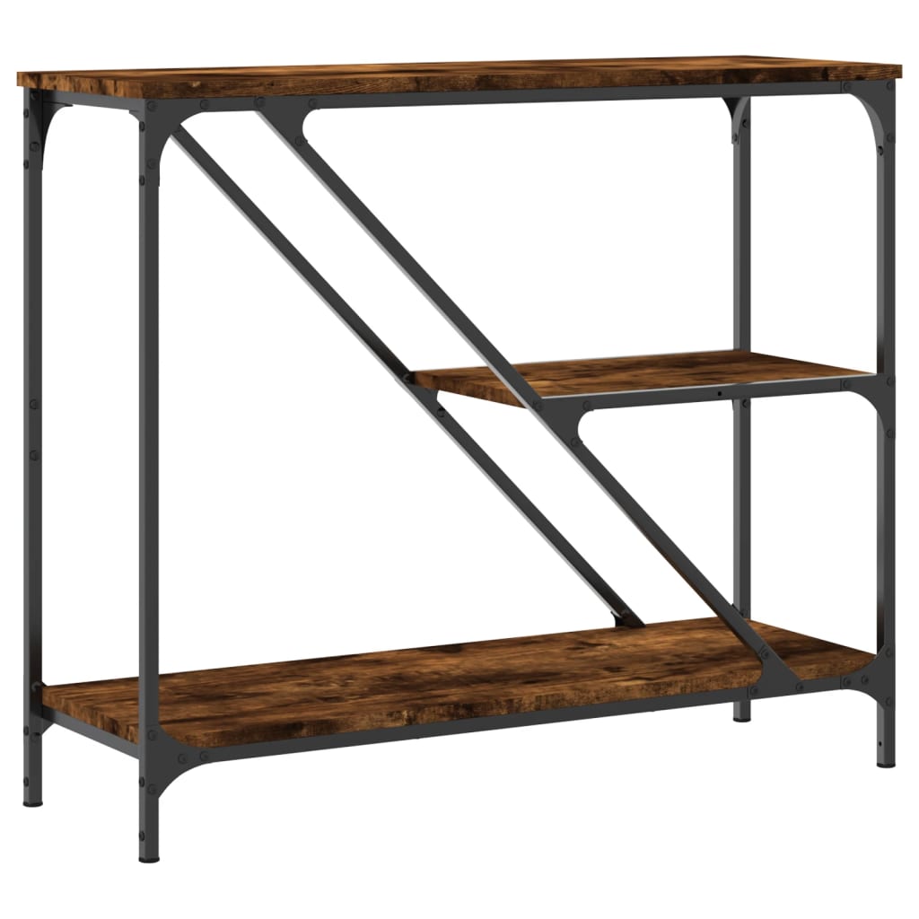 vidaXL Console Table Smoked Oak 88.5x30x75 cm Engineered Wood 6