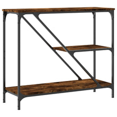 vidaXL Console Table Smoked Oak 88.5x30x75 cm Engineered Wood 6