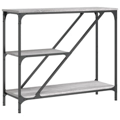 vidaXL Console Table Grey Sonoma 88.5x30x75 cm Engineered Wood 2